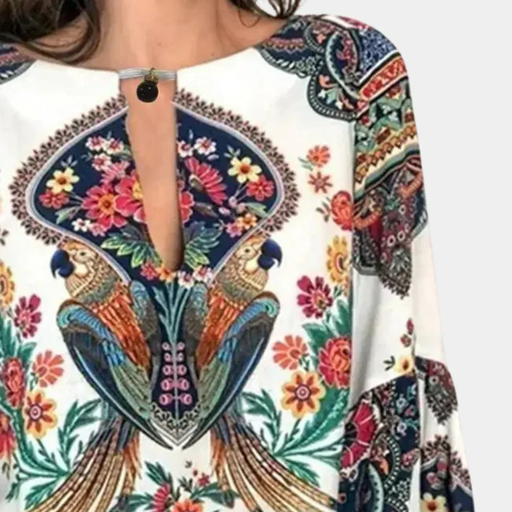 Luchtige Dames zomerblouse met Bloemenprint - Isabelle