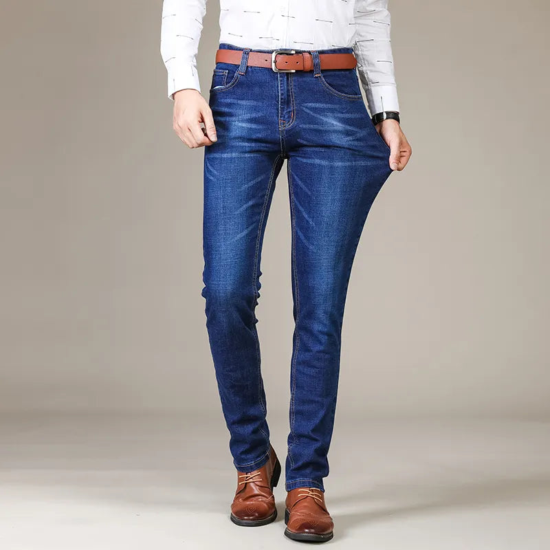 Jeans | Rechte casual rekbare jeans