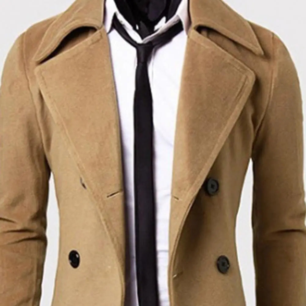 Britse Trenchcoat| Winddichte jas met dubbele rij knopen