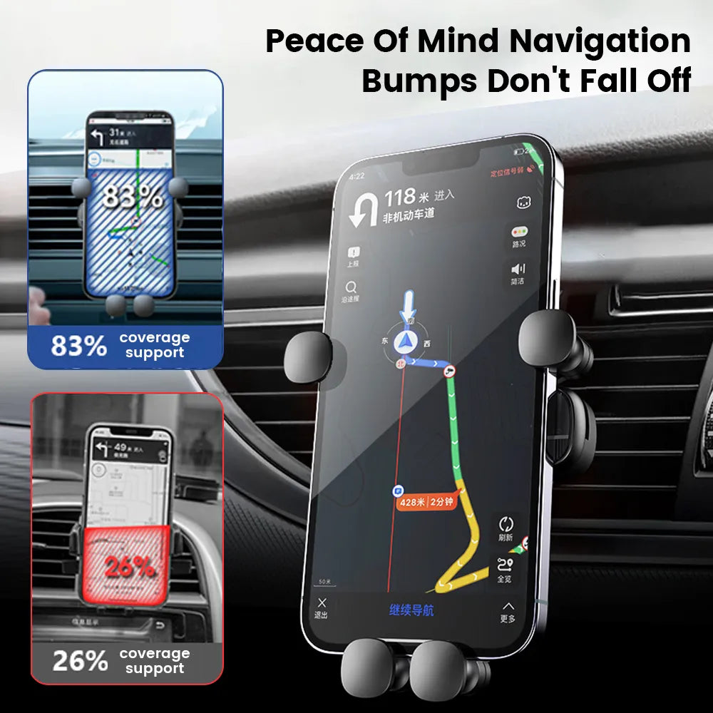 Car Holder | Op ventilatie gemonteerde mobiele telefoonstandaard