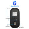 Wireless LED Muis | Oplaadbare Bluetooth muis