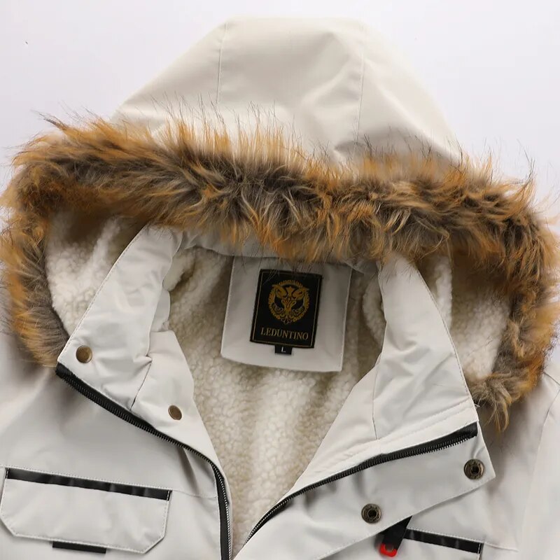 Winterparka met Fleecevoering | Winddicht jack met capuchon