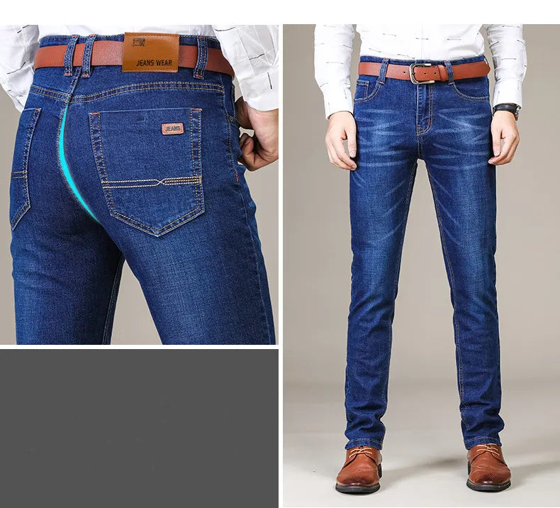 Jeans | Rechte casual rekbare jeans