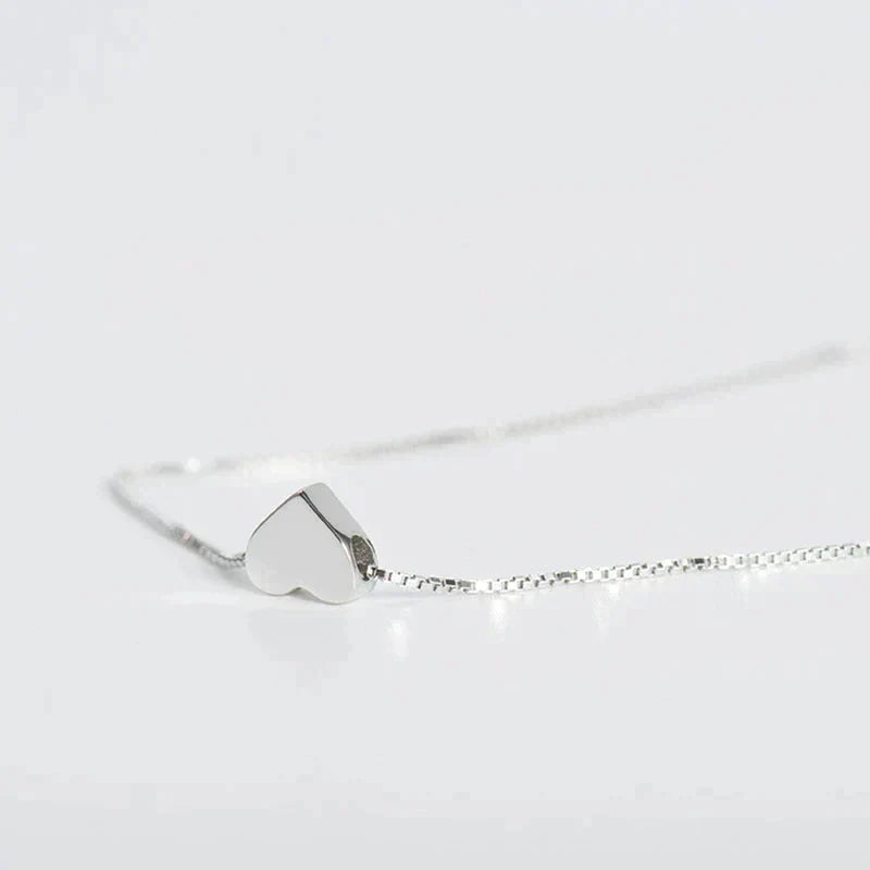 Minimalistische Gladde Hartketting | Subtiel en Elegant