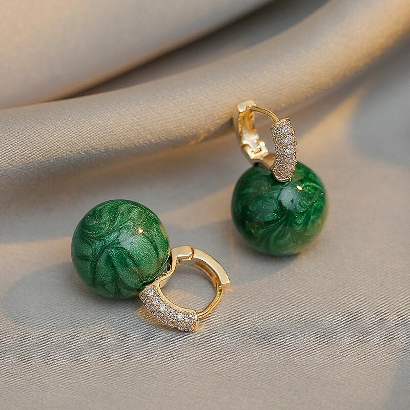 Green Pearls Oorbellen | Elegantie en stijl in 1 ontwerp!