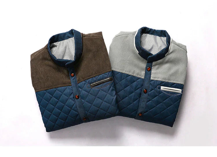 Retro Heren Windjack met Staande Kraag– Orlando