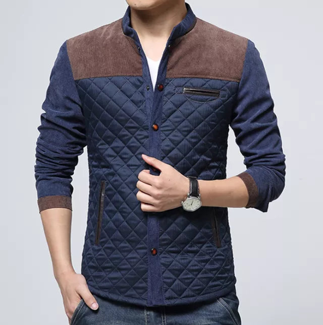 Retro Heren Windjack met Staande Kraag– Orlando