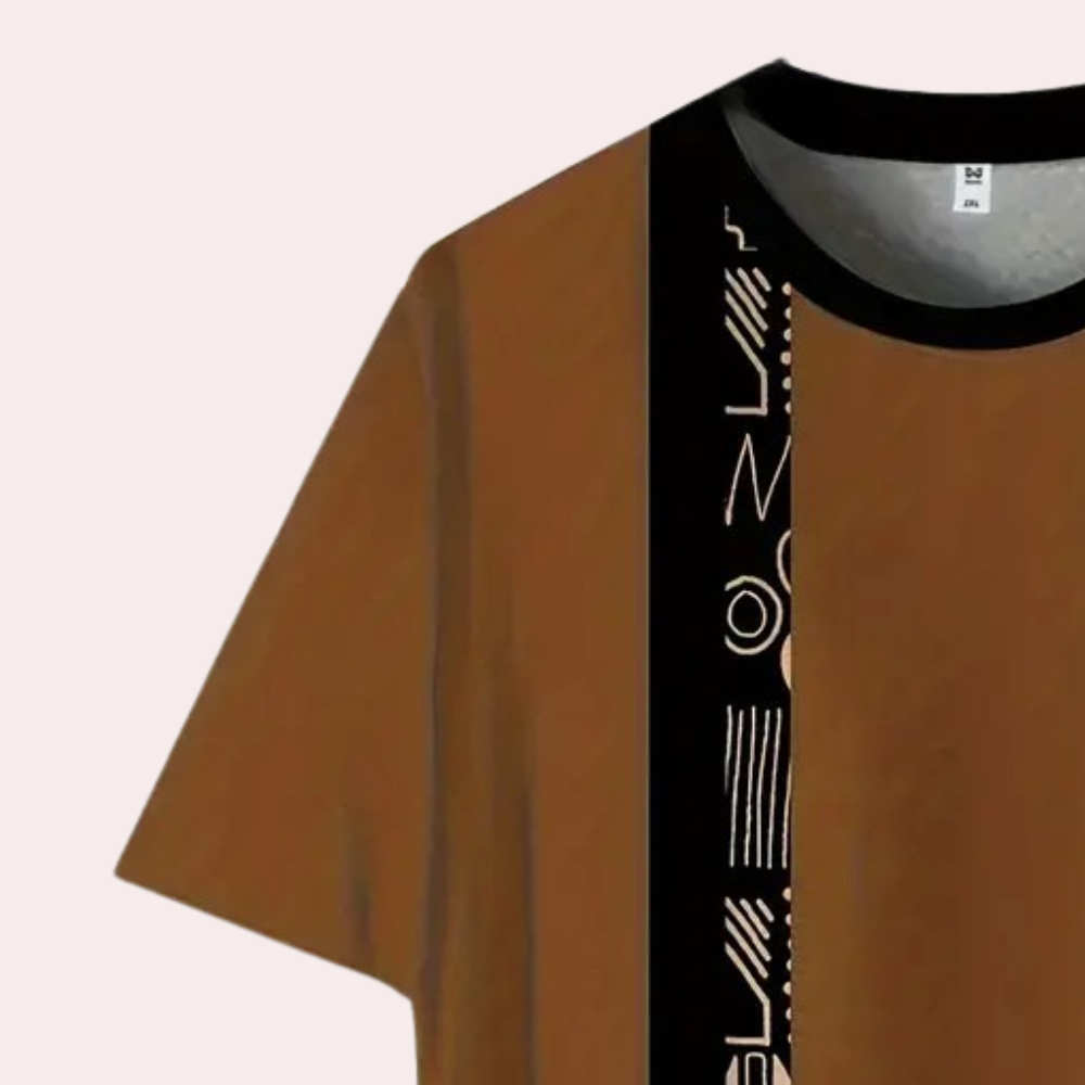 Casual T-Shirt met Kleurblokken voor Heren - Milo