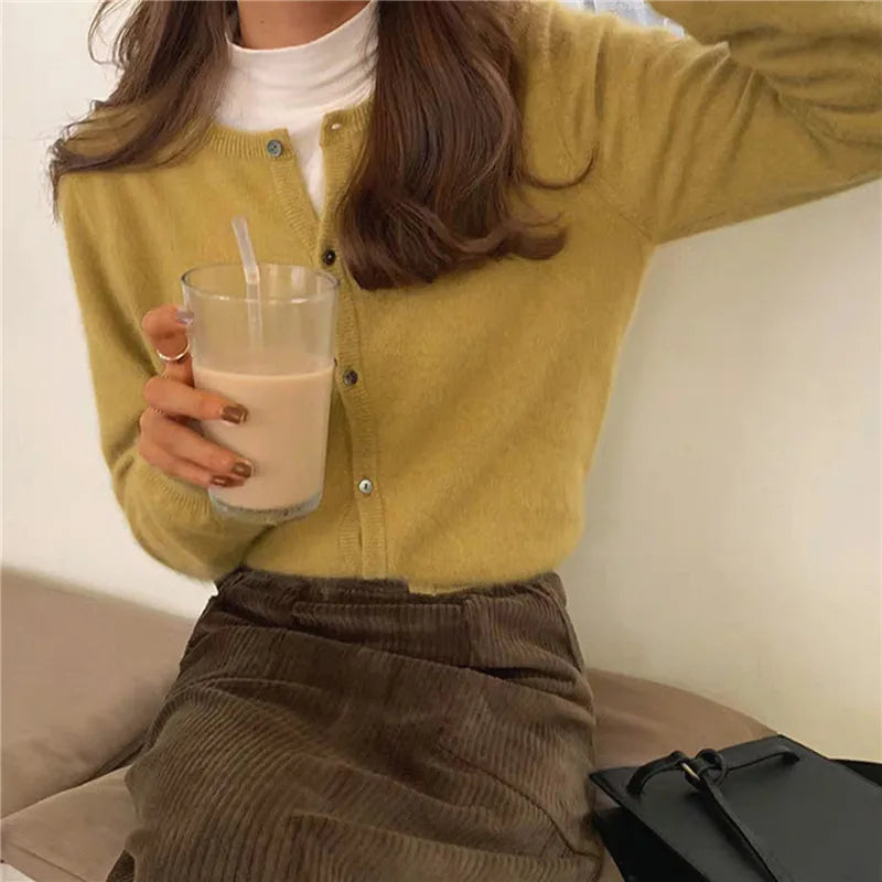 Comfortabel Gebreid Vest met Knopen - Isla