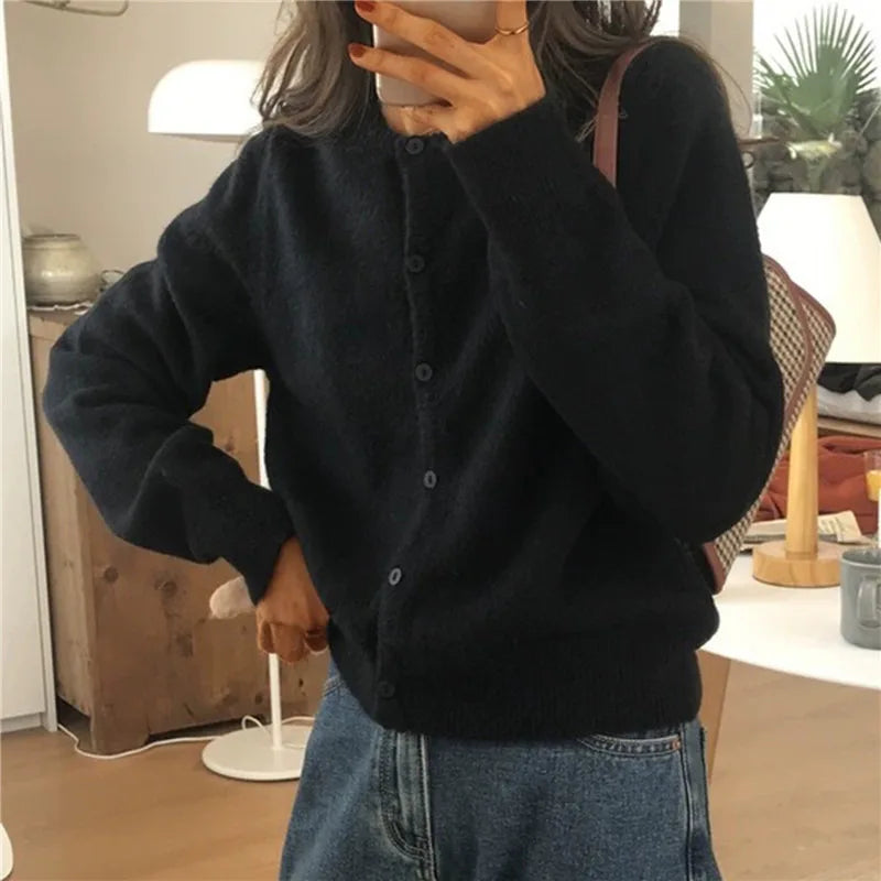 Comfortabel Gebreid Vest met Knopen - Isla