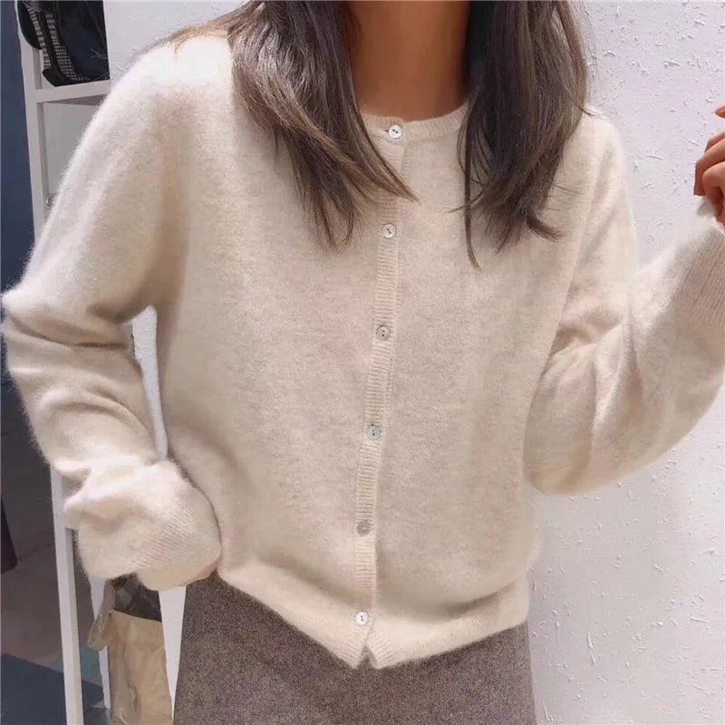 Comfortabel Gebreid Vest met Knopen - Isla