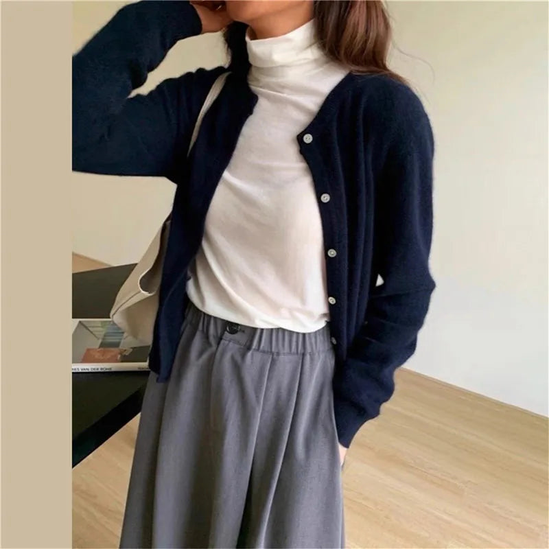 Comfortabel Gebreid Vest met Knopen - Isla