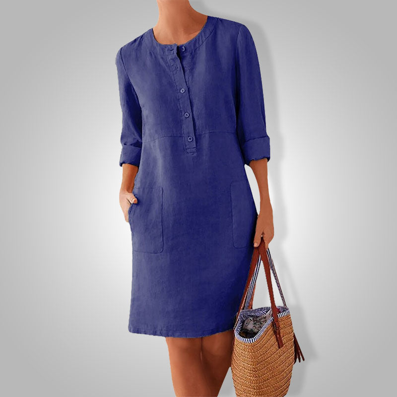 Luchtige zomerjurk in frisse kleur – Nika