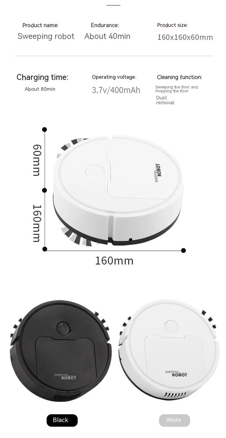 Mini Robotstofzuiger | Alles-in-één intelligente machine