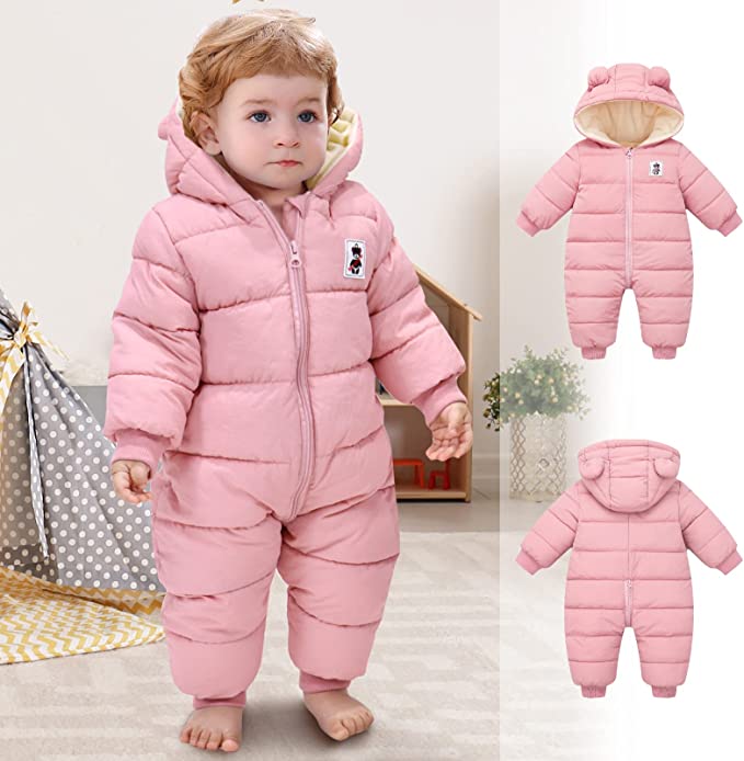 Little Baby Winter Romper | Met schattige berenoortjes