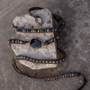 Onyx Maanlicht Beschermende Wikkelarmband - Lunara
