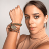 Detoxerende Fluoriet Wikkelarmband - Iris