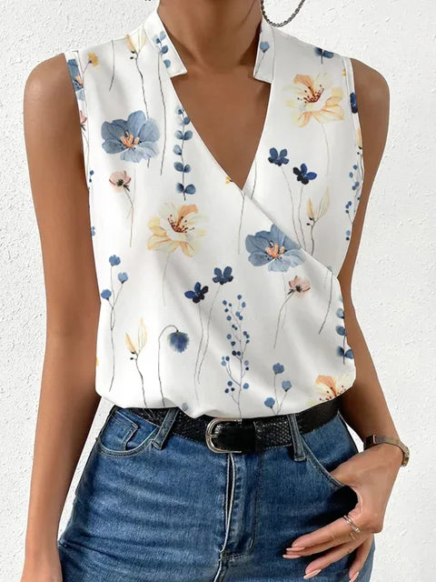 Stijlvolle dames zomerblouse met vloeiende pasvorm - Rania