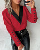 Dames Blouse met V-Hals – Isolde