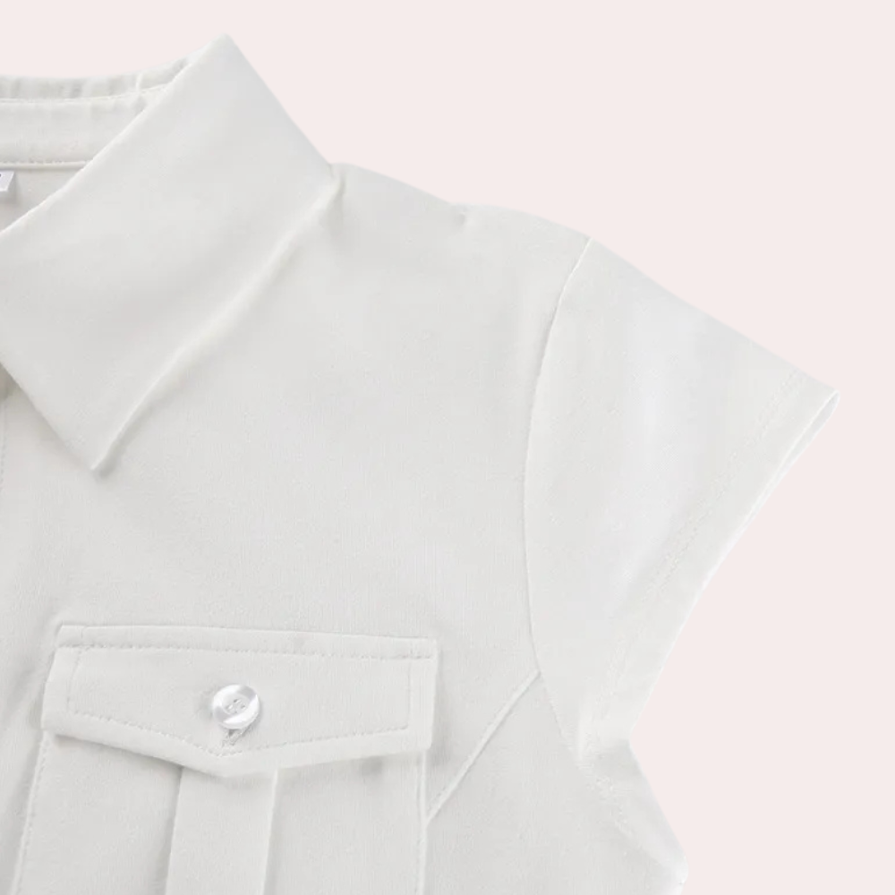 Veelzijdige Witte Dames Blouse - Nova