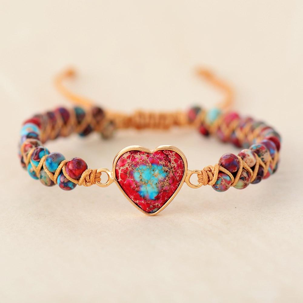 Liefdesband Jaspis Armband - Amélie