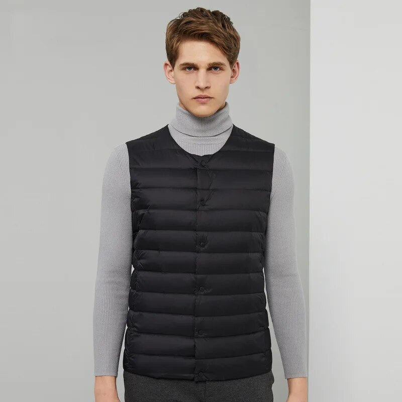 Ultralichte Heren Donsbodywarmer – Laurent