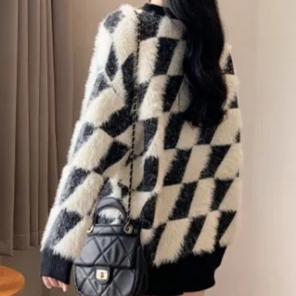 Stijlvolle Zwart-Witte Damestrui - Odette