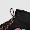 Trendy dames off-shoulder shirt met luipaardprint - Zaria