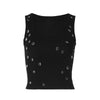 Trendy dames crop-top met versierd detail en figuuraccentuerende snit - Liora