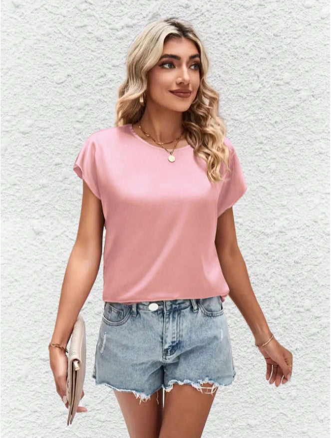 Stijlvol dames vleermuismouwshirt met ronde hals – Milena