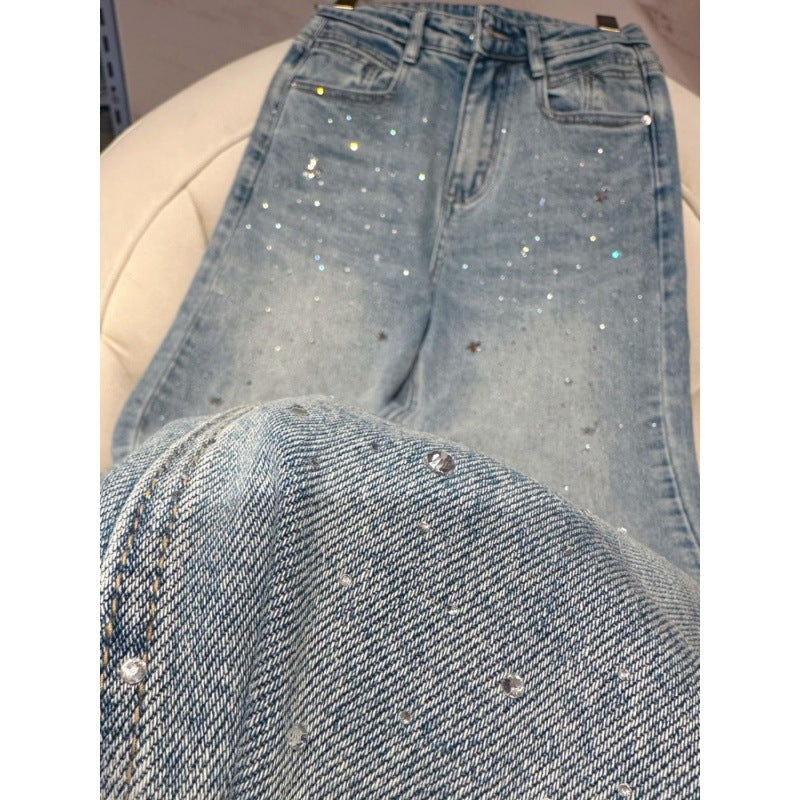 Dames Glitter Jeans voor een Sprankelende Look - Jade