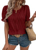 Luchtig & stijlvol dames pofmouwenshirt met kantaccent – Noemi