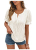 Luchtig & stijlvol dames pofmouwenshirt met kantaccent – Noemi