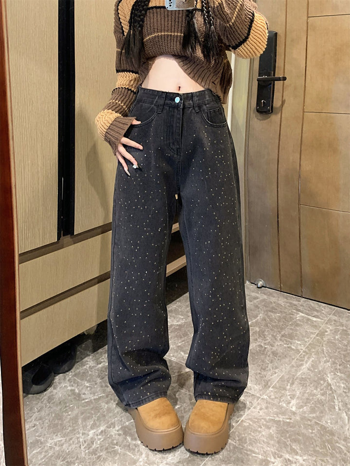 Dames Glitter Jeans voor een Sprankelende Look - Jade