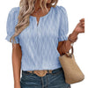 Luchtig & stijlvol dames pofmouwenshirt met kantaccent – Noemi