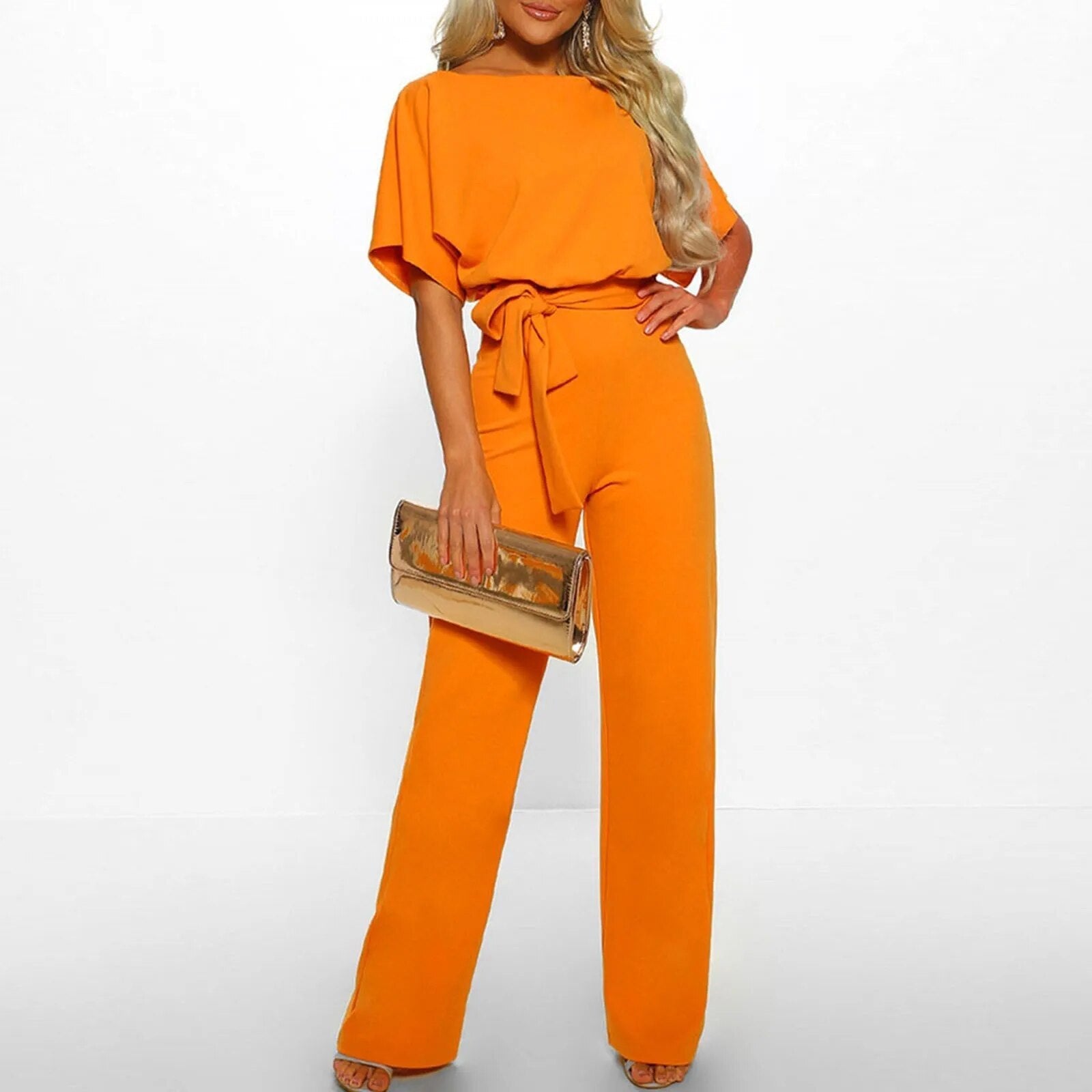 Stijlvolle Jumpsuit met Flatterende Taille - Naomi