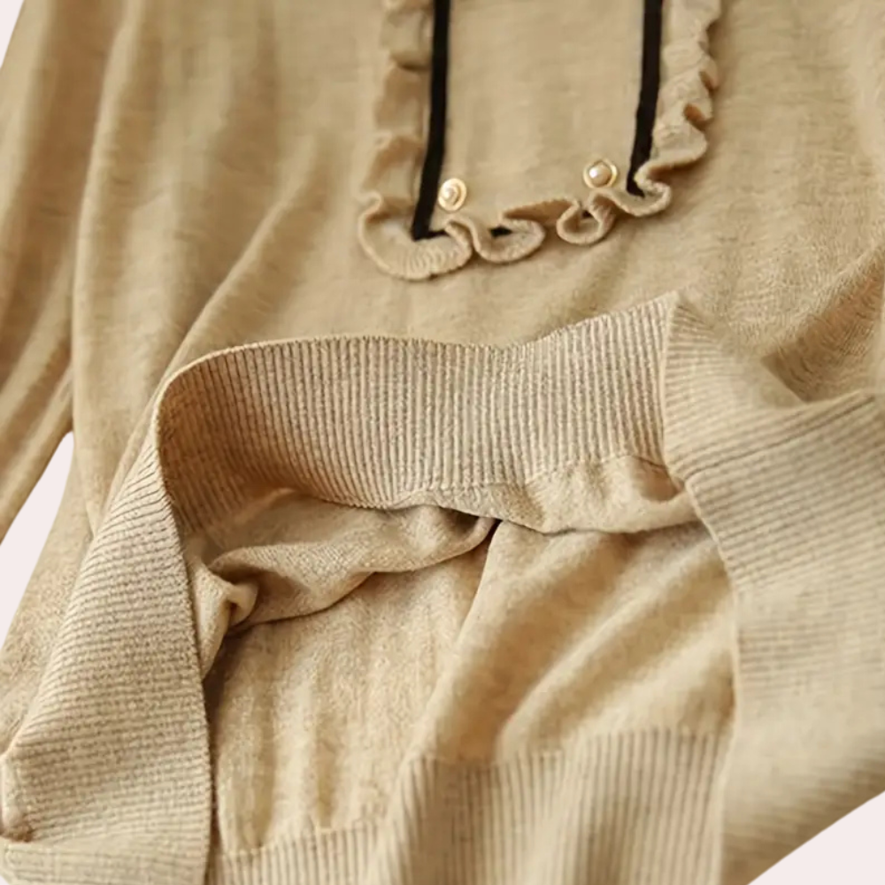 Veelzijdige Khaki Damesblouse - Nora