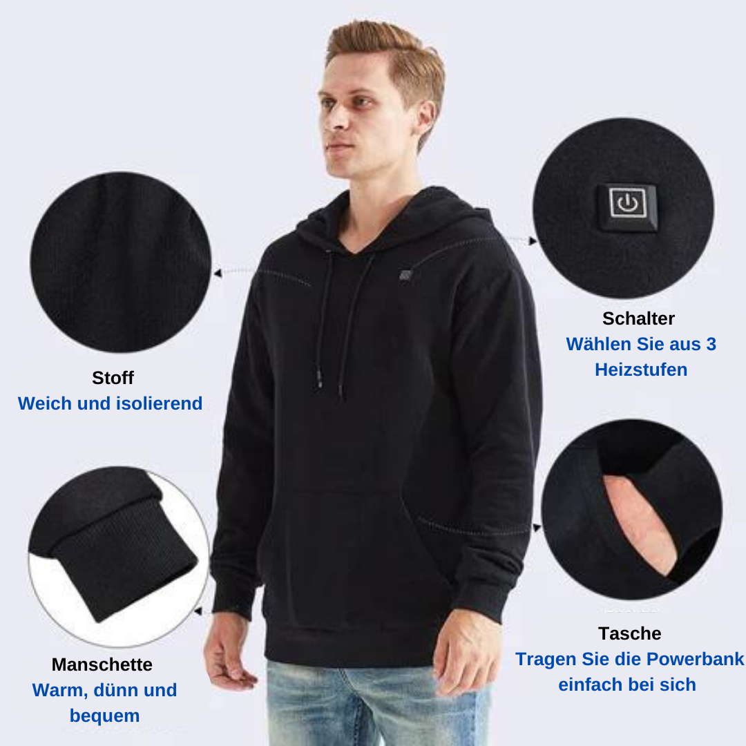 Verwarmde Uniseks Hoodie - ThermaHoodie
