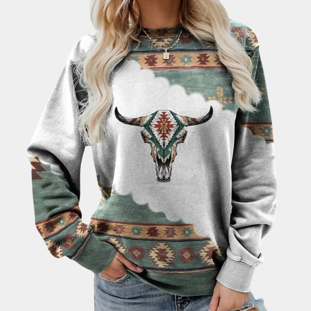 Trendy Bedrukt Dames Sweatshirt - Sienna