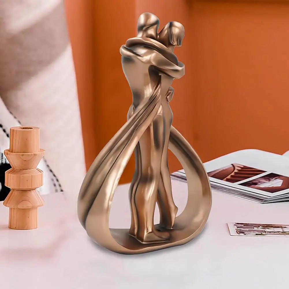 Decoratieve Sculptuur van Omarmende Figuren - Seraphina