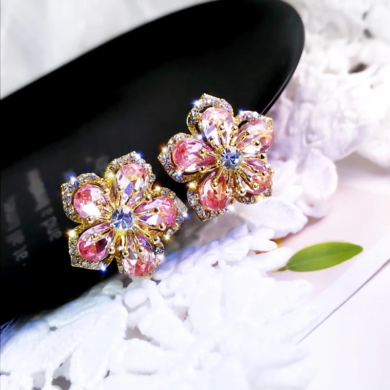 Sterling Zirkonia Regenboogoorbellen - Jasmin