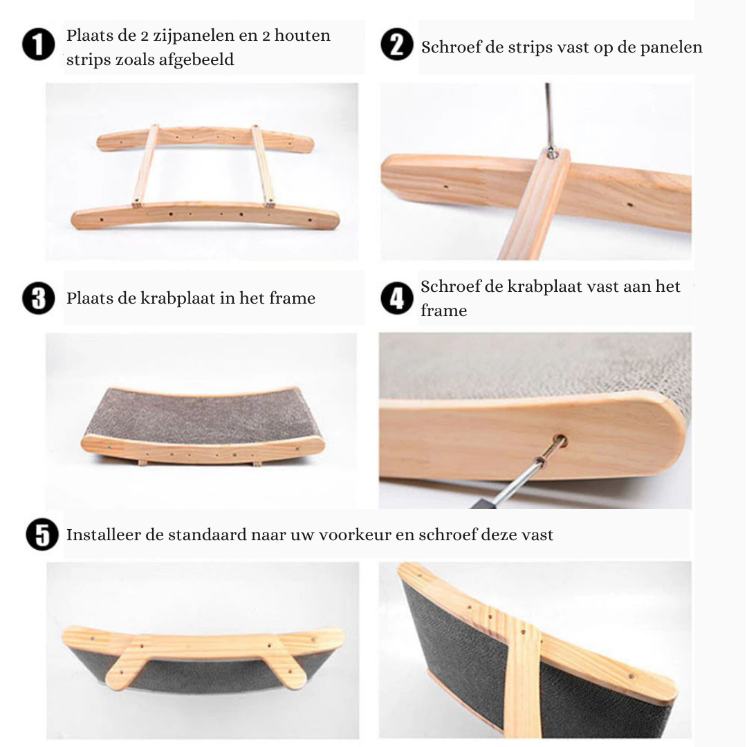 Dé 3-in-1 Krabpaal en Ligstoel voor Katten - ClawLounge™