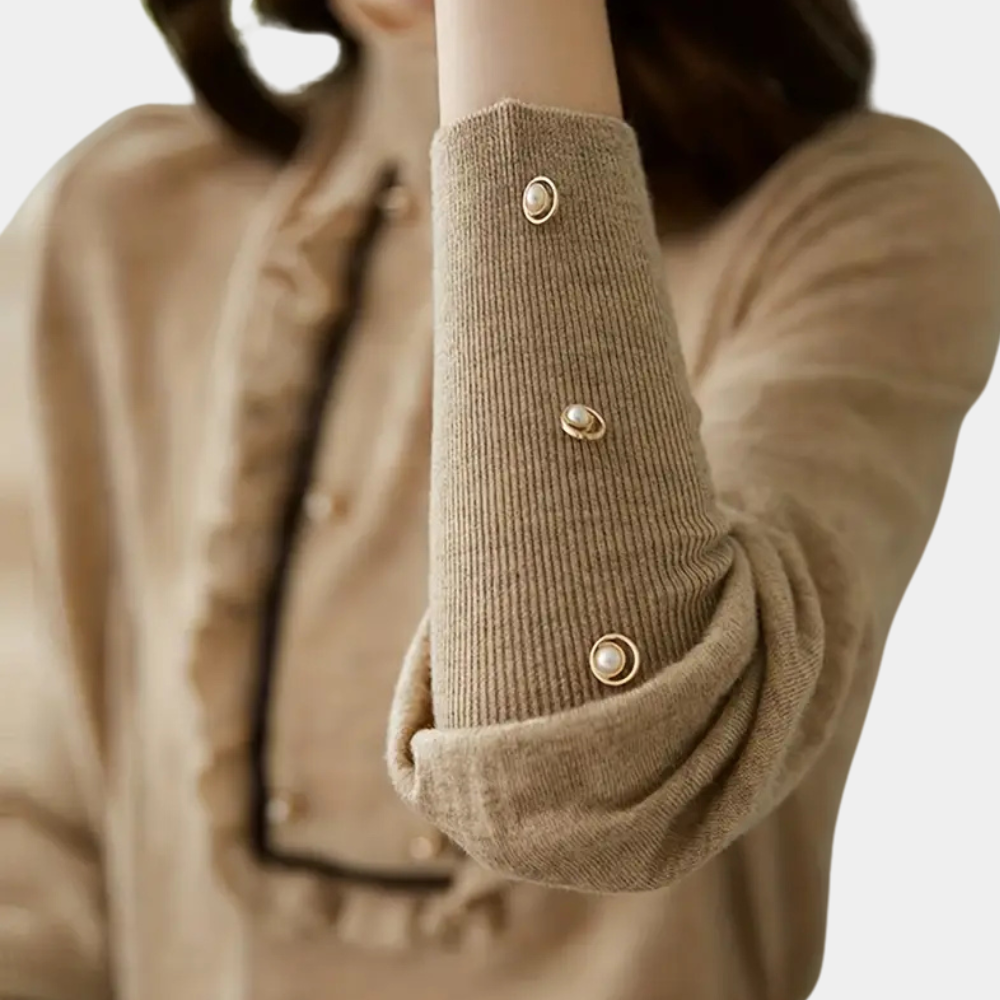 Veelzijdige Khaki Damesblouse - Nora