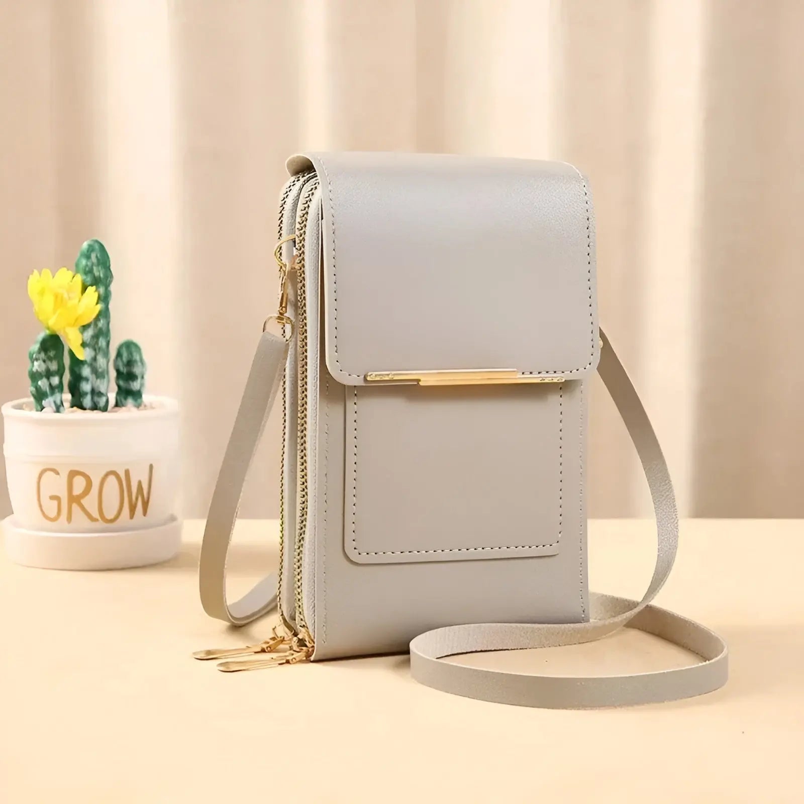 Trendy Leren Anti-Diefstal Dames Schoudertas - SecureStyle