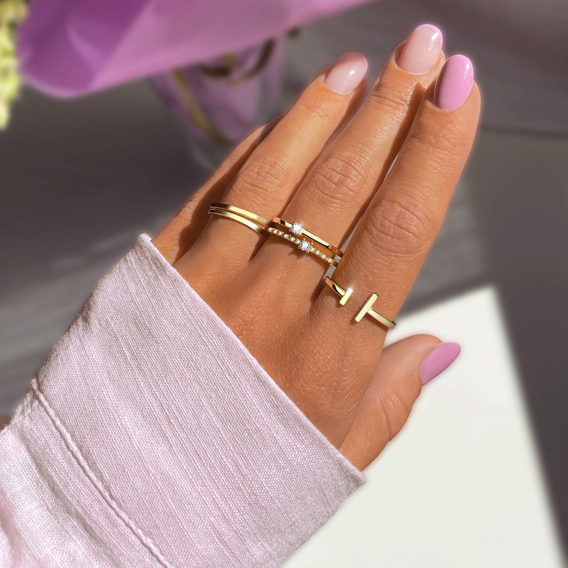 Open Ring met Verstelbaar Design - Aureos