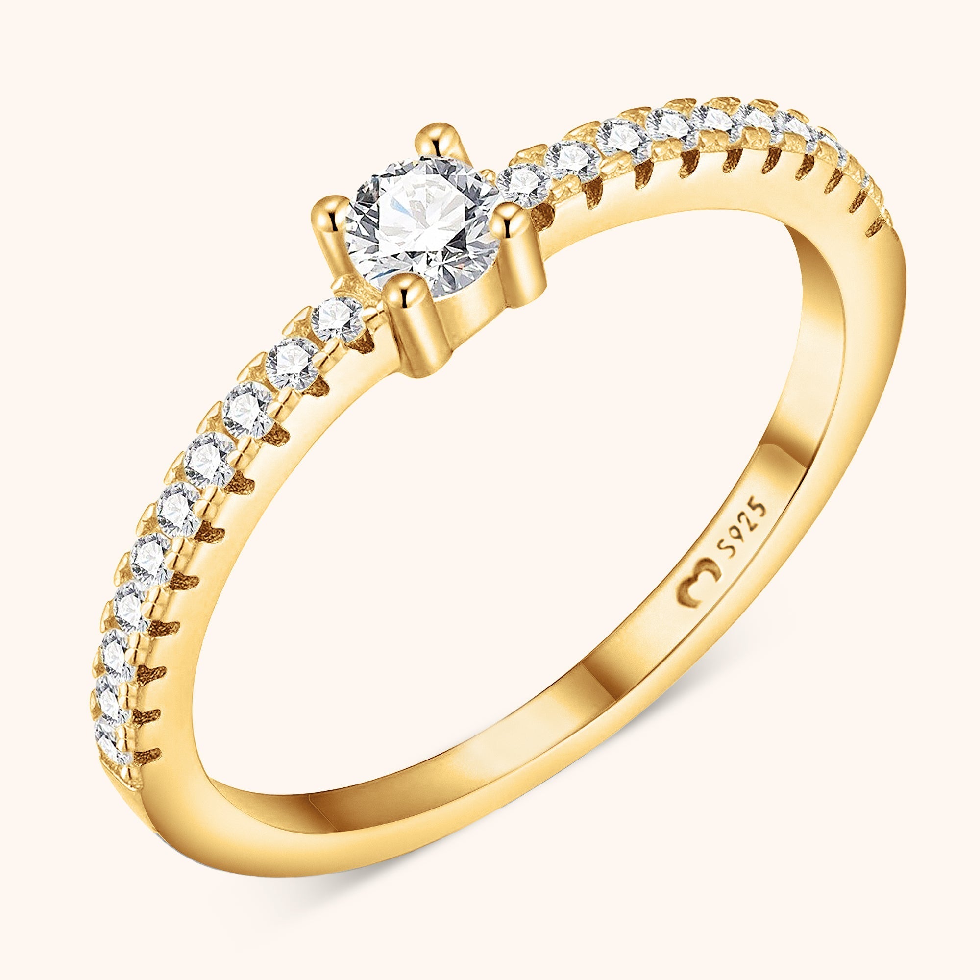 Stijlvolle Ring met Sprankelende Zirkonia - Sienna