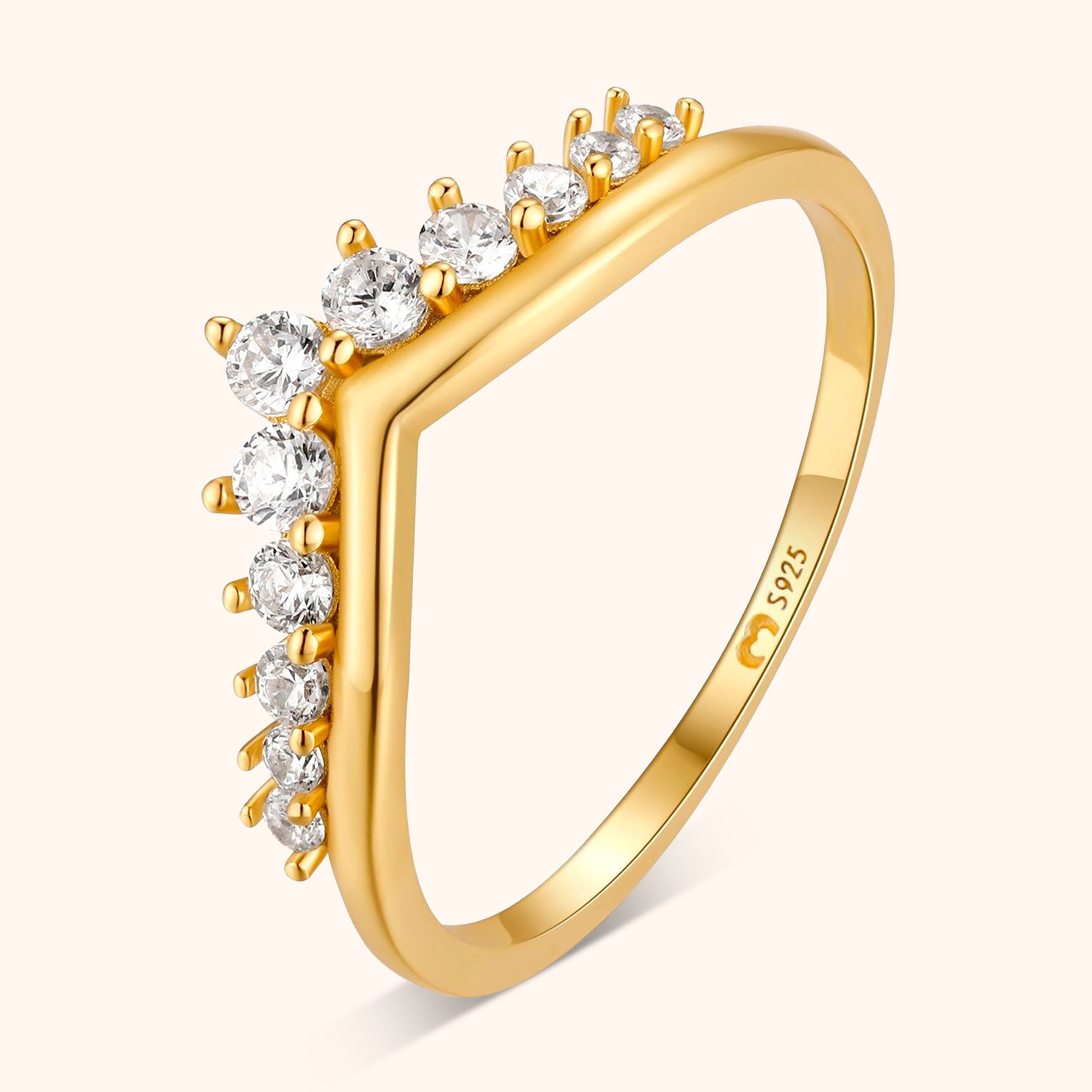 Zirkonia Kroonring - Allegra