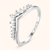 Zirkonia Kroonring - Allegra