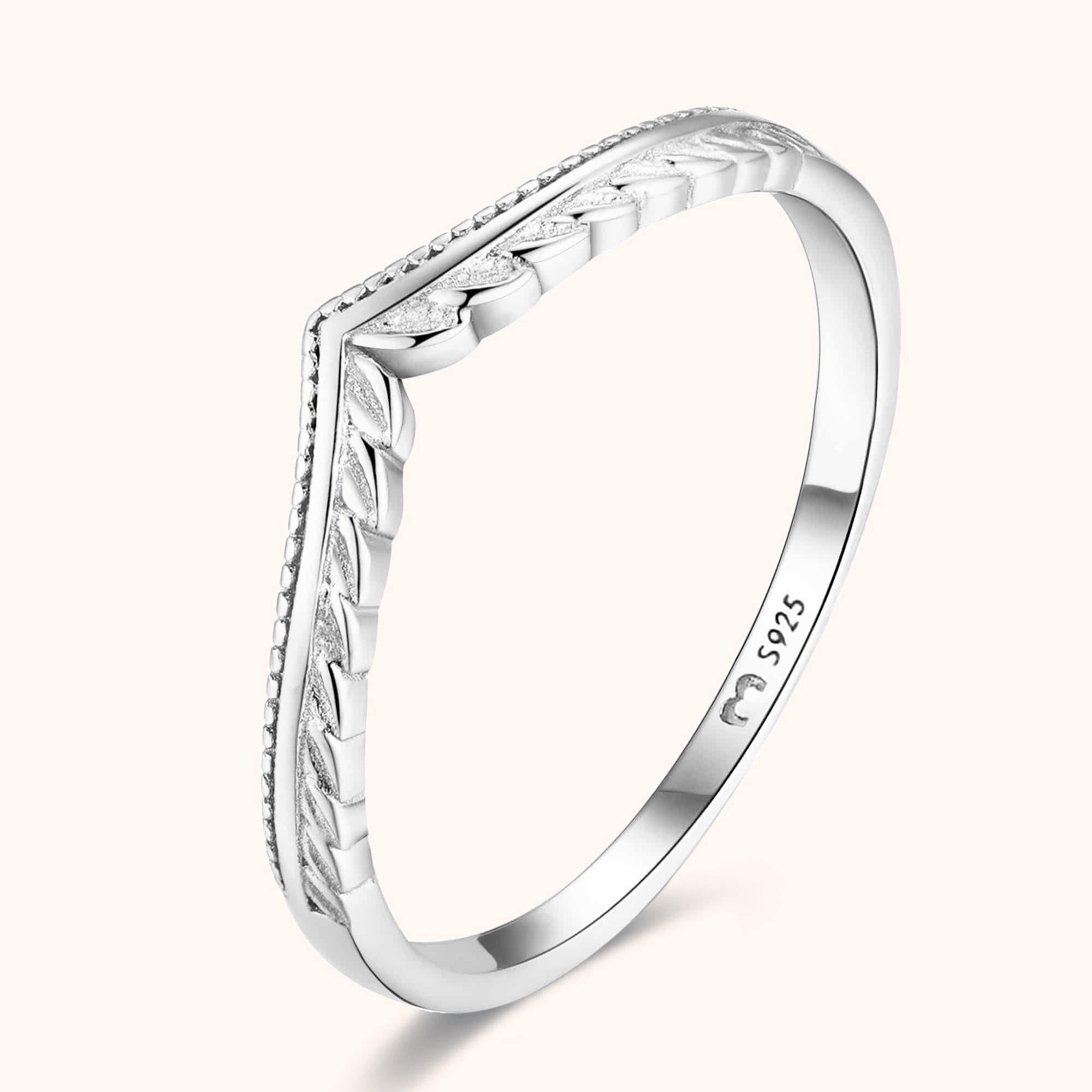 Stijlvolle Bladmotief Ring - Vera