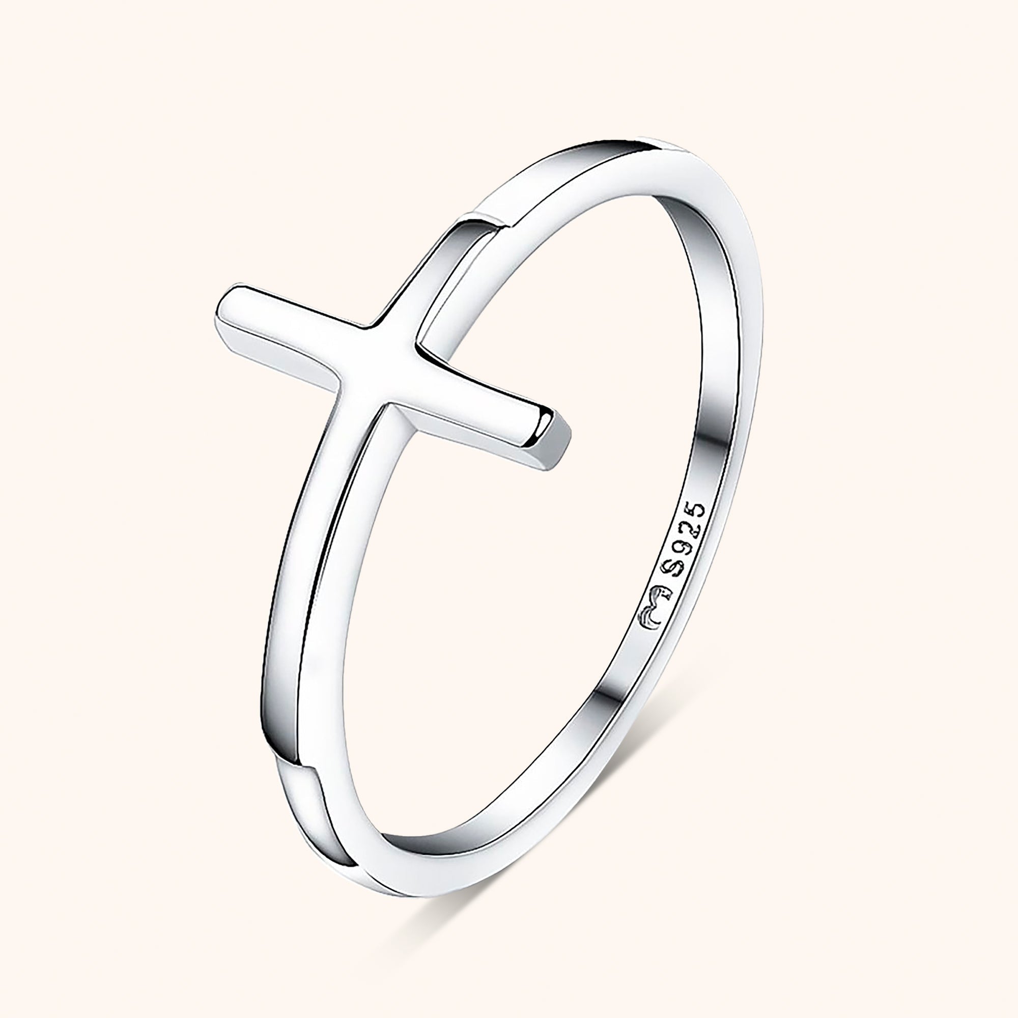 Trendy Ring met Kruisdetail - Amélie
